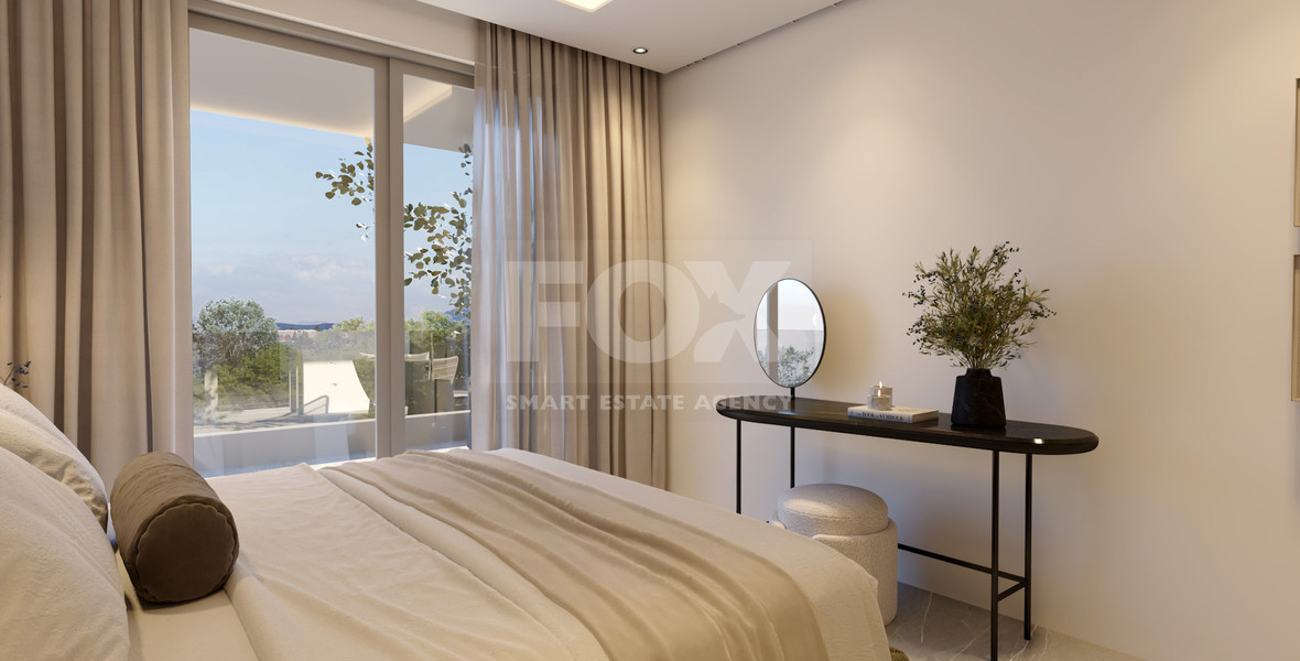 For sale One Bedroom Apartment with common roof garden & pool in Omonoia