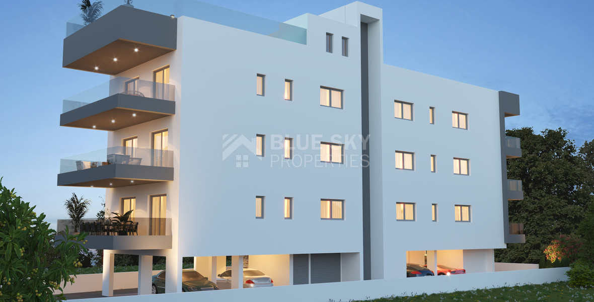 For sale Two Bedroom Apartment with common roof garden & pool in Omonoia