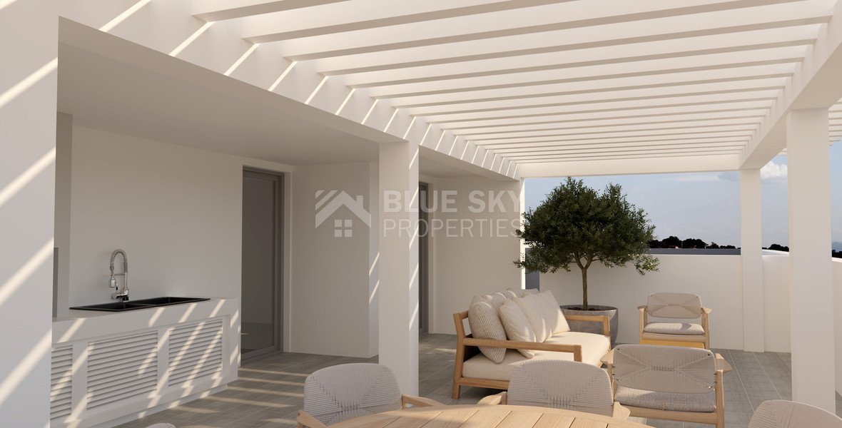 For sale Two Bedroom Apartment with common roof garden & pool in Omonoia