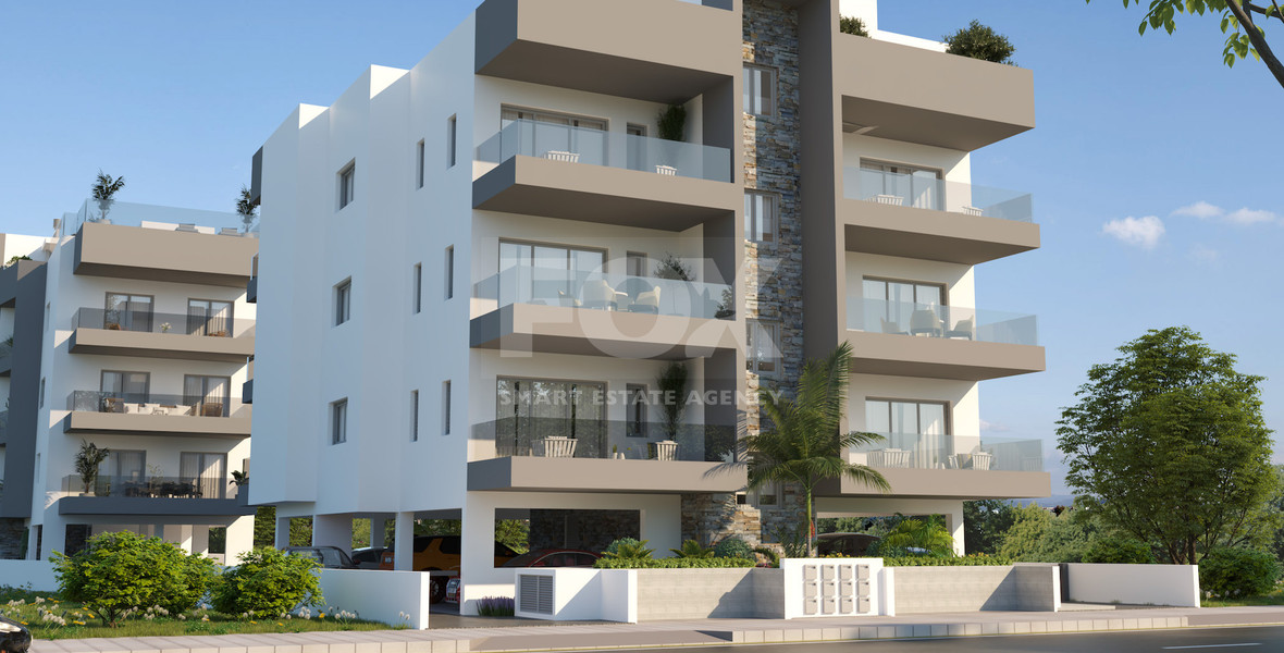 For sale One Bedroom Apartment with common roof garden & pool in Omonoia