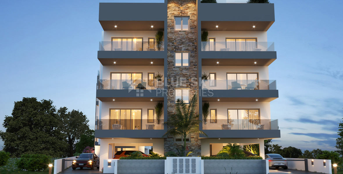 For sale One Bedroom Apartment with common roof garden & pool in Omonoia