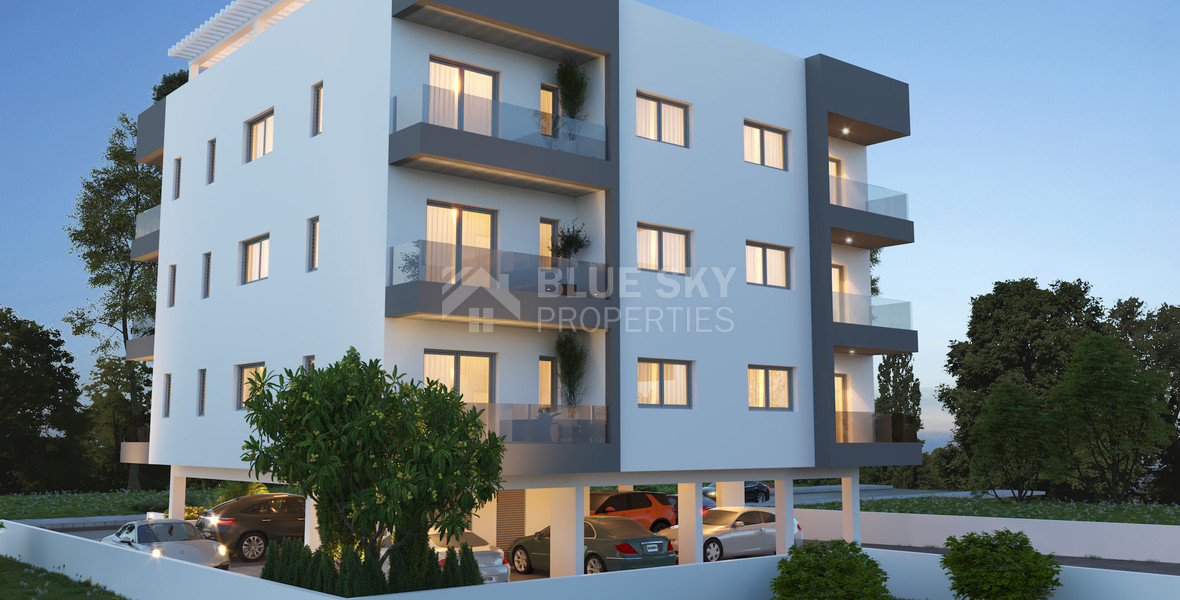 For sale One Bedroom Apartment with common roof garden & pool in Omonoia