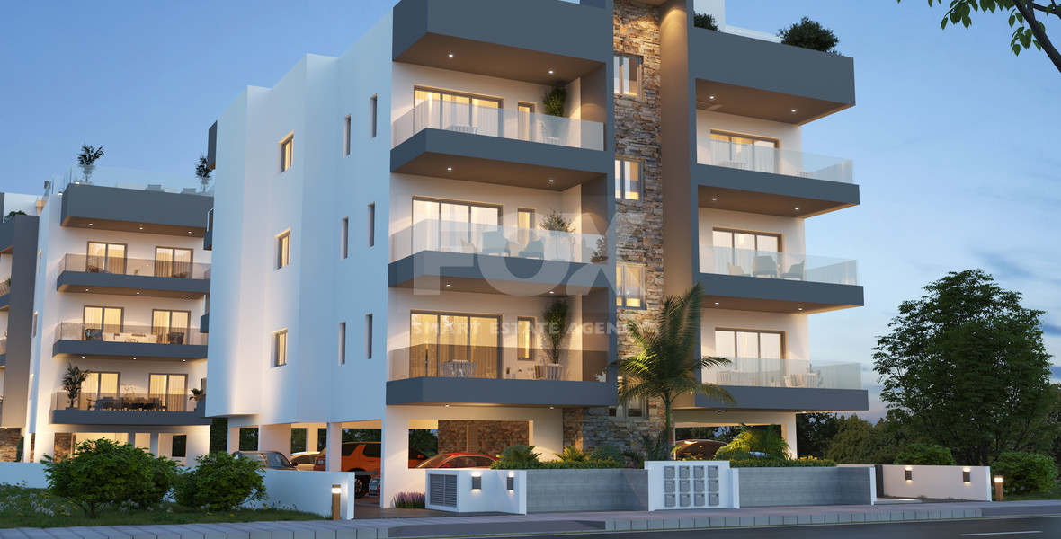 For sale One Bedroom Apartment with common roof garden & pool in Omonoia