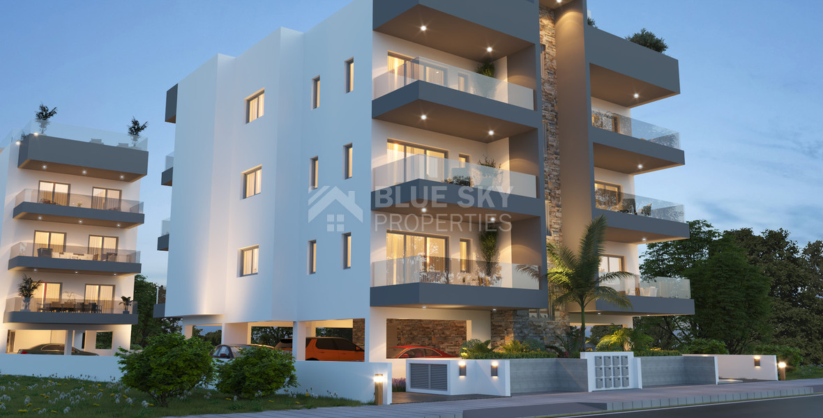 For sale One Bedroom Apartment with common roof garden & pool in Omonoia