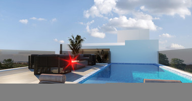 For sale One Bedroom Apartment with common roof garden & pool in Omonoia