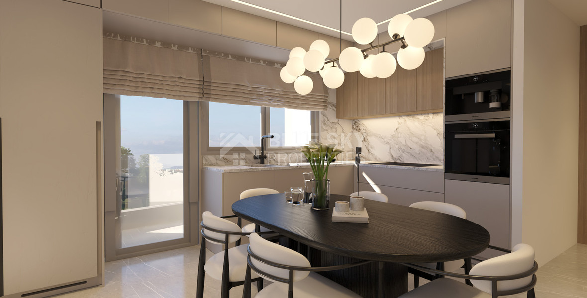 For sale One Bedroom Apartment with common roof garden & pool in Omonoia