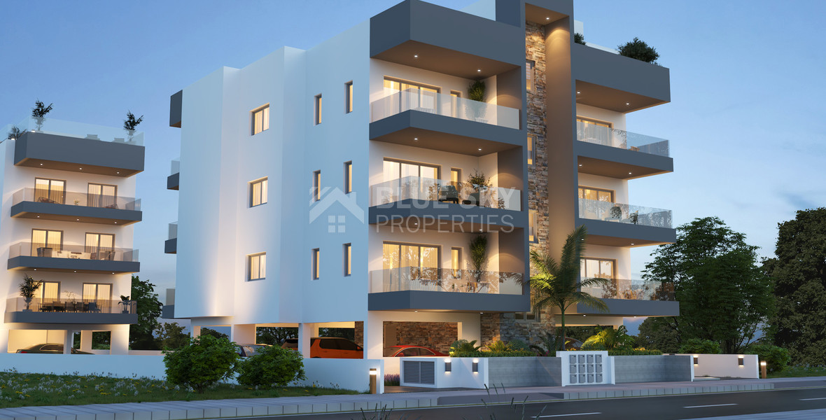 For sale Two Bedroom Apartment with common roof garden & pool in Omonoia