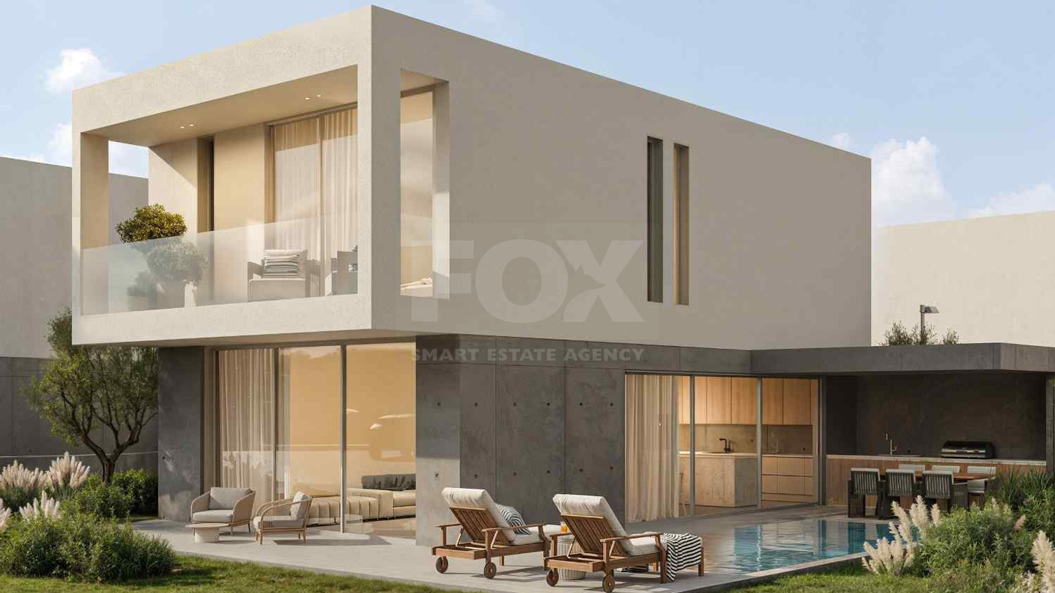 Three bedroom outstanding Villas with Private Pool for Sale in Geroskipou, Paphos