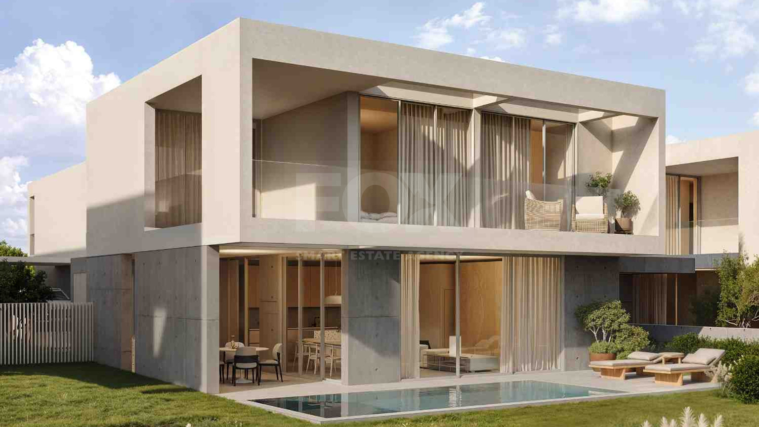 Three bedroom outstanding Villas with Private Pool for Sale in Geroskipou, Paphos