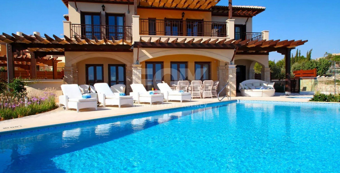 Luxury five Bedroom Mediterranean Sea View Villa with Infinity Pool and Jacuzzi, in Aphrodite HIlls for sale