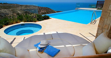Luxury five Bedroom Mediterranean Sea View Villa with Infinity Pool and Jacuzzi, in Aphrodite HIlls for sale