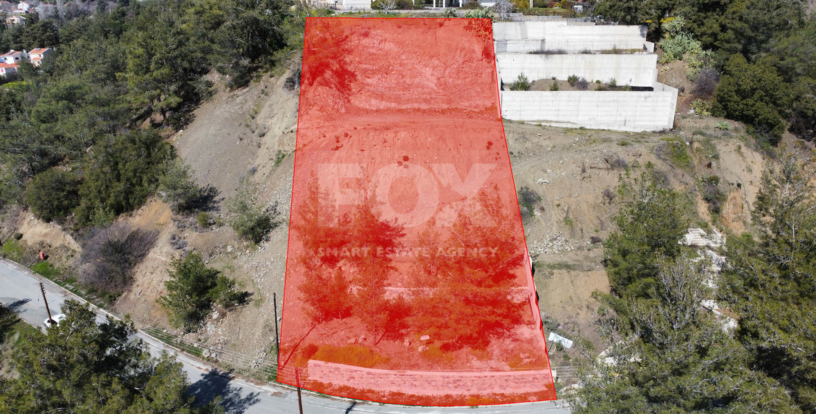 Prime Hillside Plot for Sale in Moniatis: 1,050 m² with Panoramic Views, Ideal for Luxury Villa