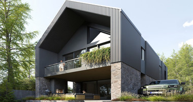 Contemporary Three Bedroom Forest Villa in Moniatis | Gated Community with Mountain Views