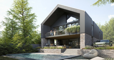 Contemporary Three Bedroom Forest Villa in Moniatis | Gated Community with Mountain Views