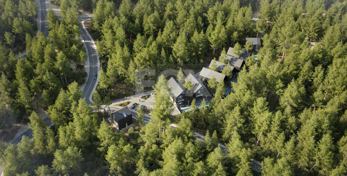 Contemporary Three Bedroom Forest Villa in Moniatis | Gated Community with Mountain Views