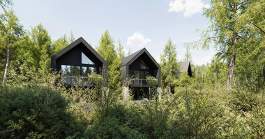 Contemporary Three Bedroom Forest Villa in Moniatis | Gated Community with Mountain Views