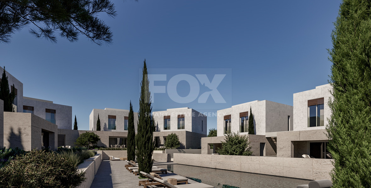 Exclusive Gated two bedroom semi detached Villas with Private Swimming poll in Geroskipou