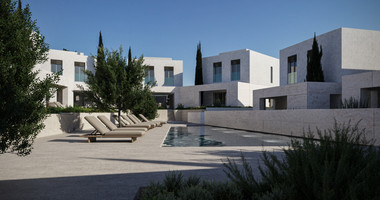 Exclusive Gated two bedroom semi detached Villas with Private Swimming poll in Geroskipou