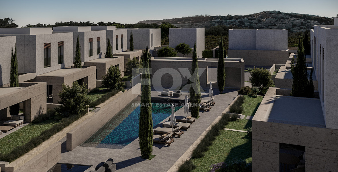 Exclusive Gated two bedroom semi detached Villas with Private Swimming poll in Geroskipou