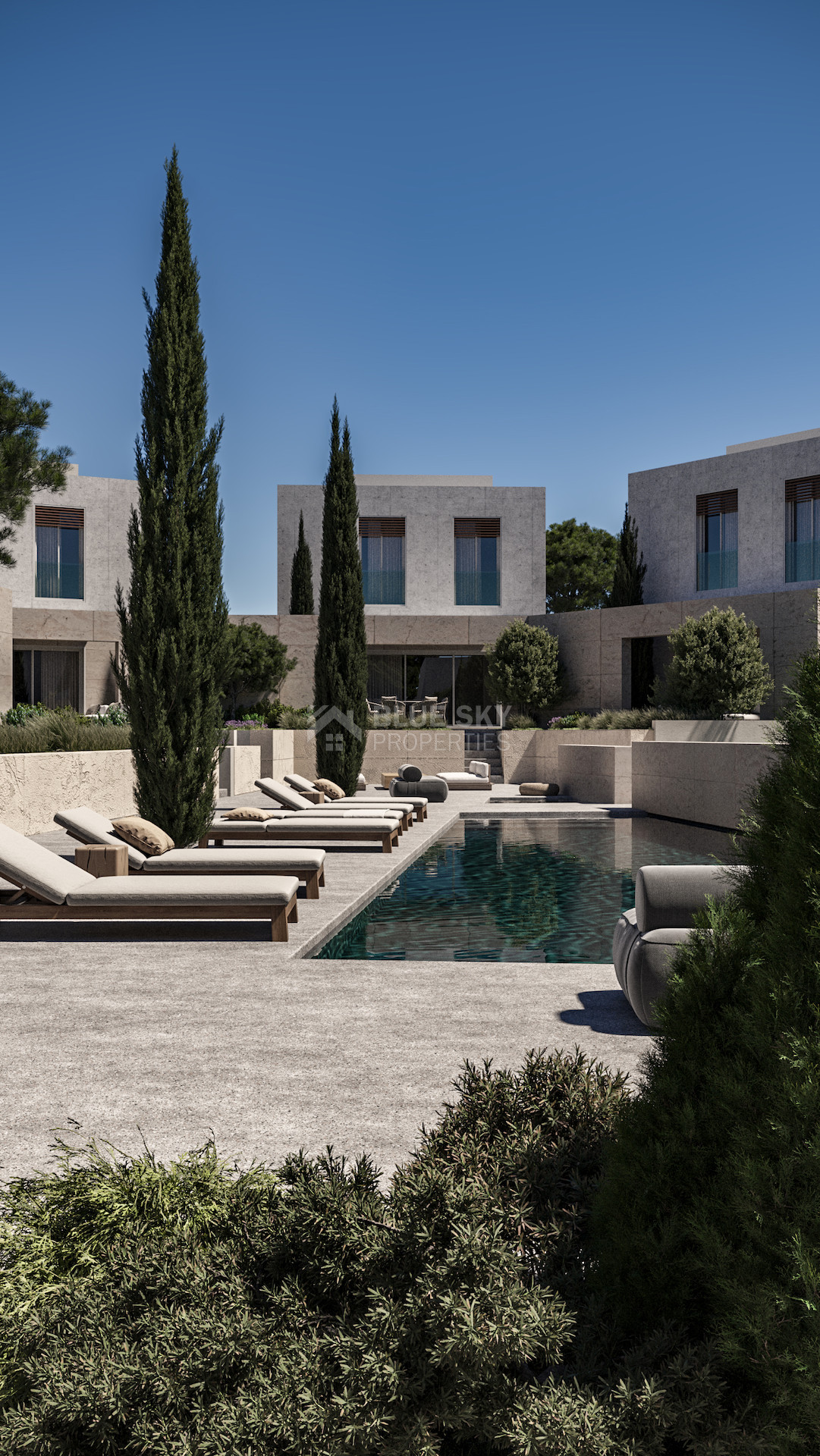Exclusive Paphos Semi-Detached two bedroom Villas with Panoramic Coastal Views