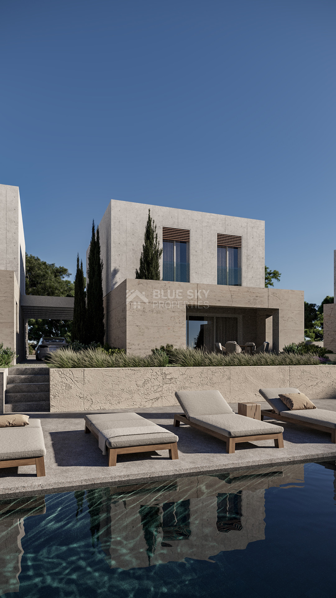 Exclusive Paphos Semi-Detached two bedroom Villas with Panoramic Coastal Views