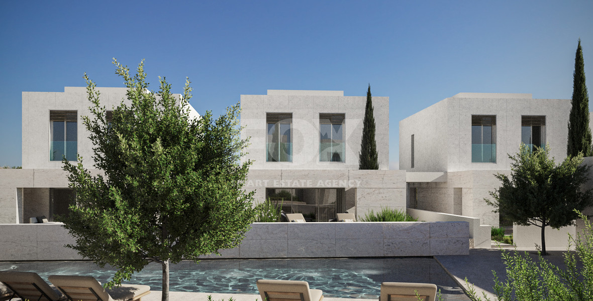 Exclusive Paphos Semi-Detached two bedroom Villas with Panoramic Coastal Views