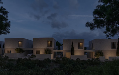 Two bedroom semi detached villa in Geroskipou area for sale