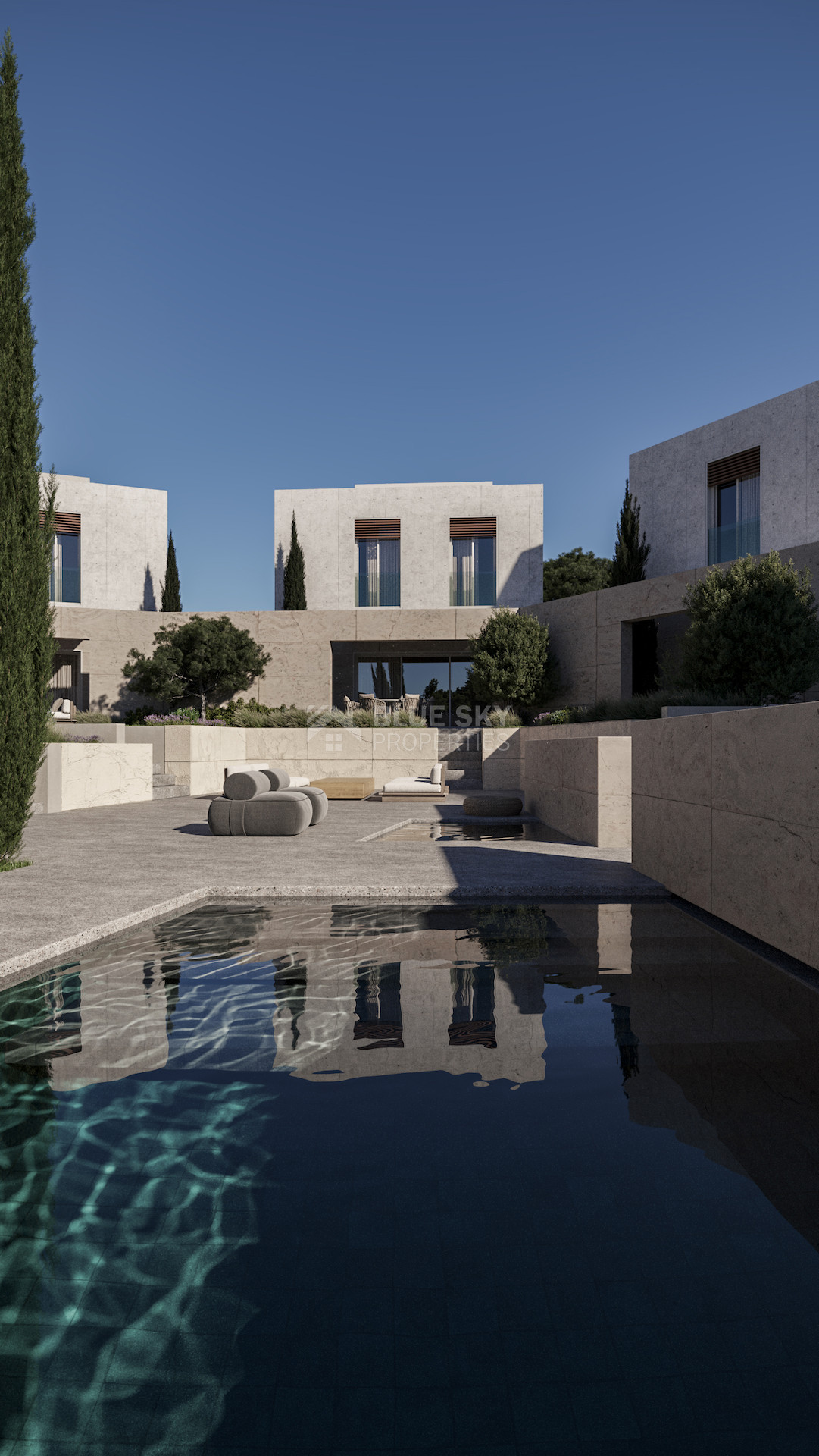 Two bedroom semi detached villa in Geroskipou area for sale