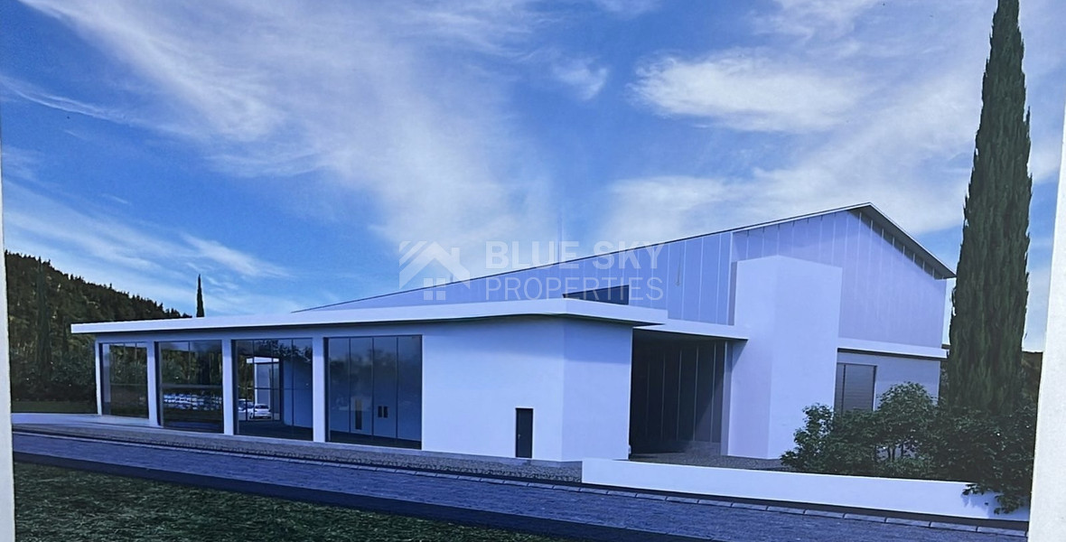 For sale New Modern Warehouse Under Construction – Prime Industrial Area of Agios Sylas