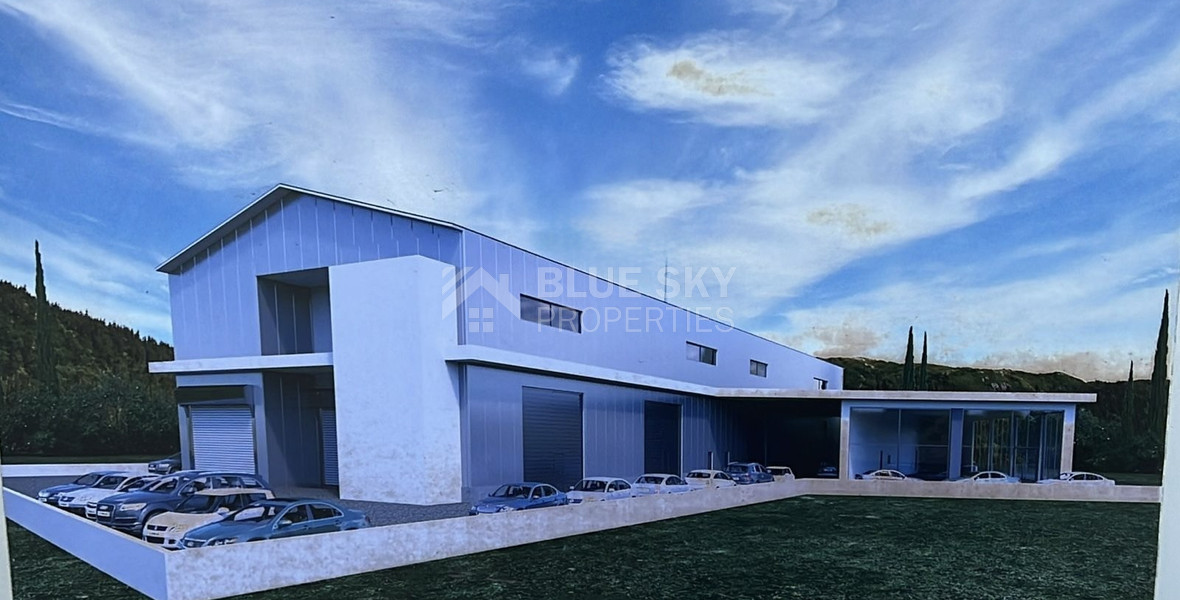 For sale New Modern Warehouse Under Construction – Prime Industrial Area of Agios Sylas