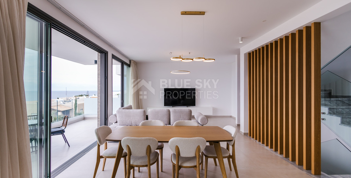 Resale three Bedroom Sea View Villas in Chloraka, Paphos – Completed & No VAT