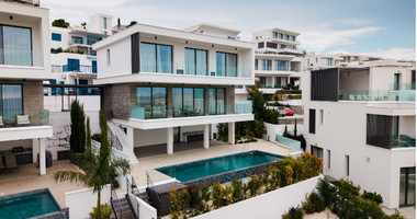 Resale three Bedroom Sea View Villas in Chloraka, Paphos – Completed & No VAT