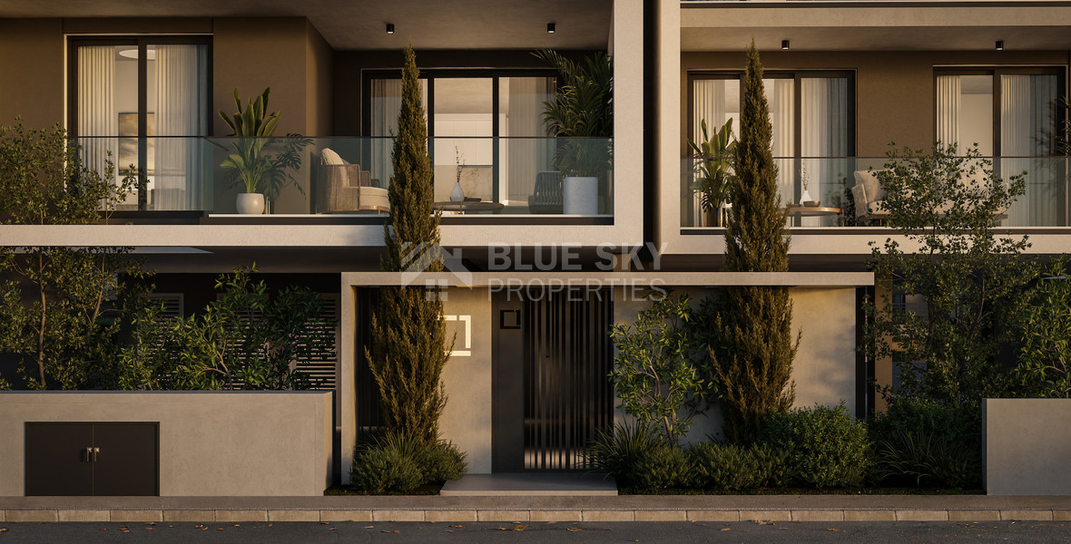 Elegant Top Floor 2-Bedroom Apartment with Private Roof Garden For Sale in Mesa Geitonia, Limassol