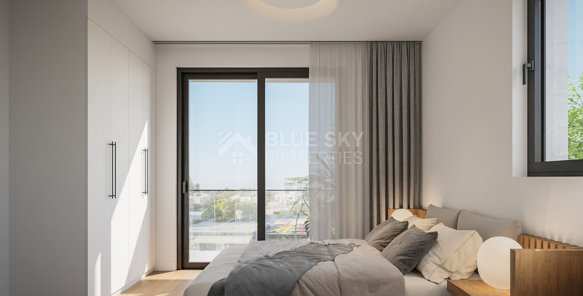 Elegant Top Floor 2-Bedroom Apartment with Private Roof Garden For Sale in Mesa Geitonia, Limassol