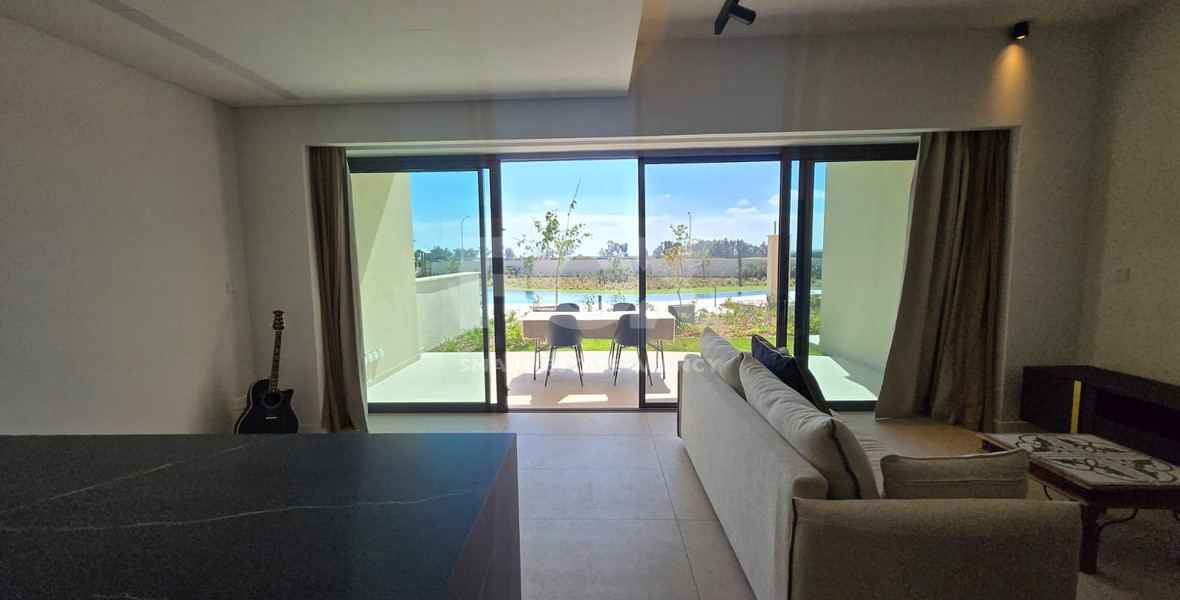 Prestigious Golf Resort Living: Two-Bedroom Ground-Floor Apartment for Rent in Limassol Greens