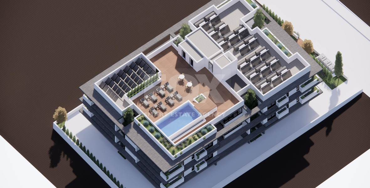 Long-Term Rental for a two bedrooms Apartment in Kato Paphos –  with & Rooftop Pool