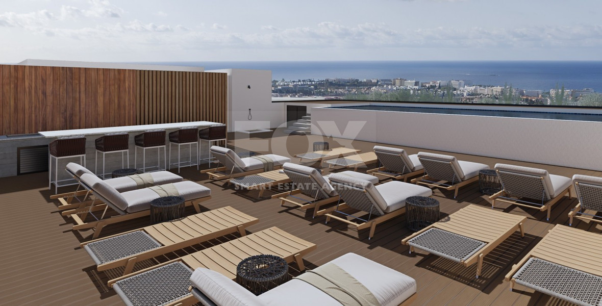 Long-Term Rental for a two bedrooms Apartment in Kato Paphos –  with & Rooftop Pool