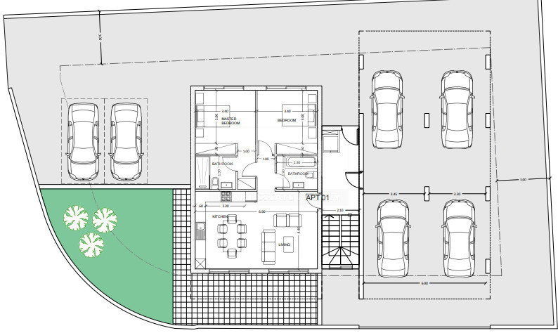 Luxurious Mediterranean one bedroom Apartments for Sale, in Geroskipou area.