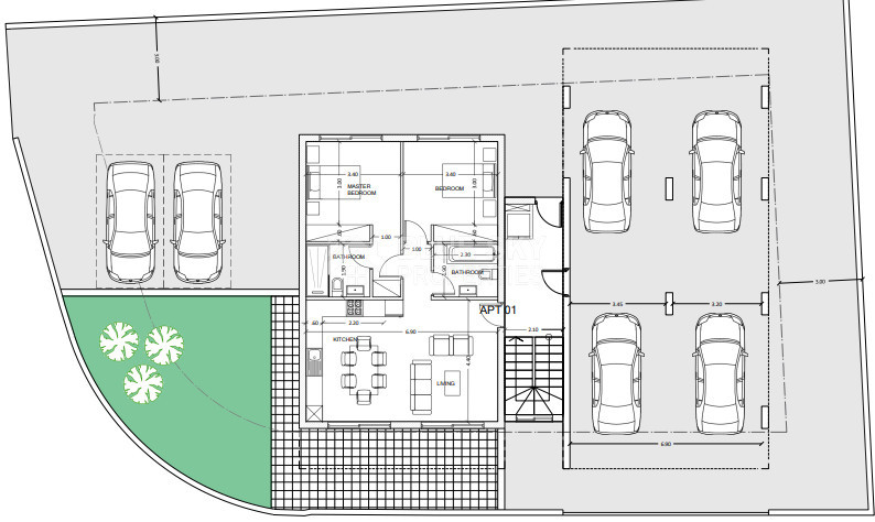 Luxurious Mediterranean one bedroom Apartments for Sale, in Geroskipou area.