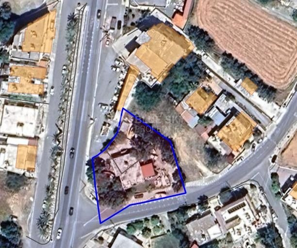 Prime Corner Commercial Plot on Mesogi Main Road, Paphos for sale