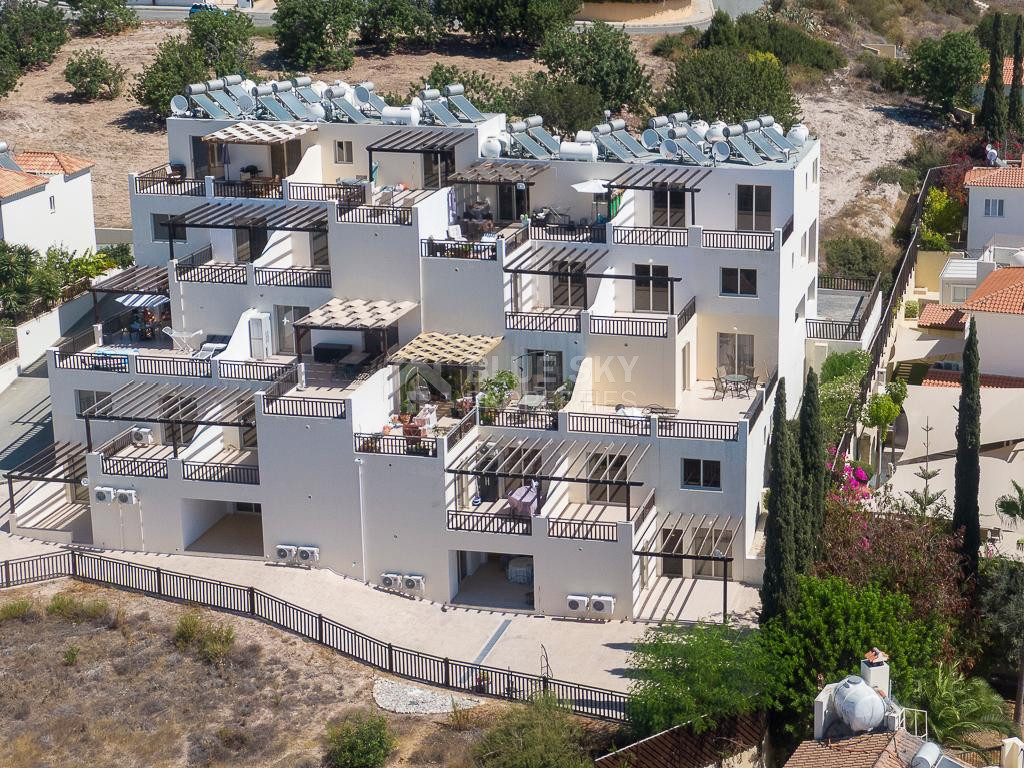 Two Bedroom Apartment for Sale in Pegeia, Paphos – Sea View, Pool & Veranda