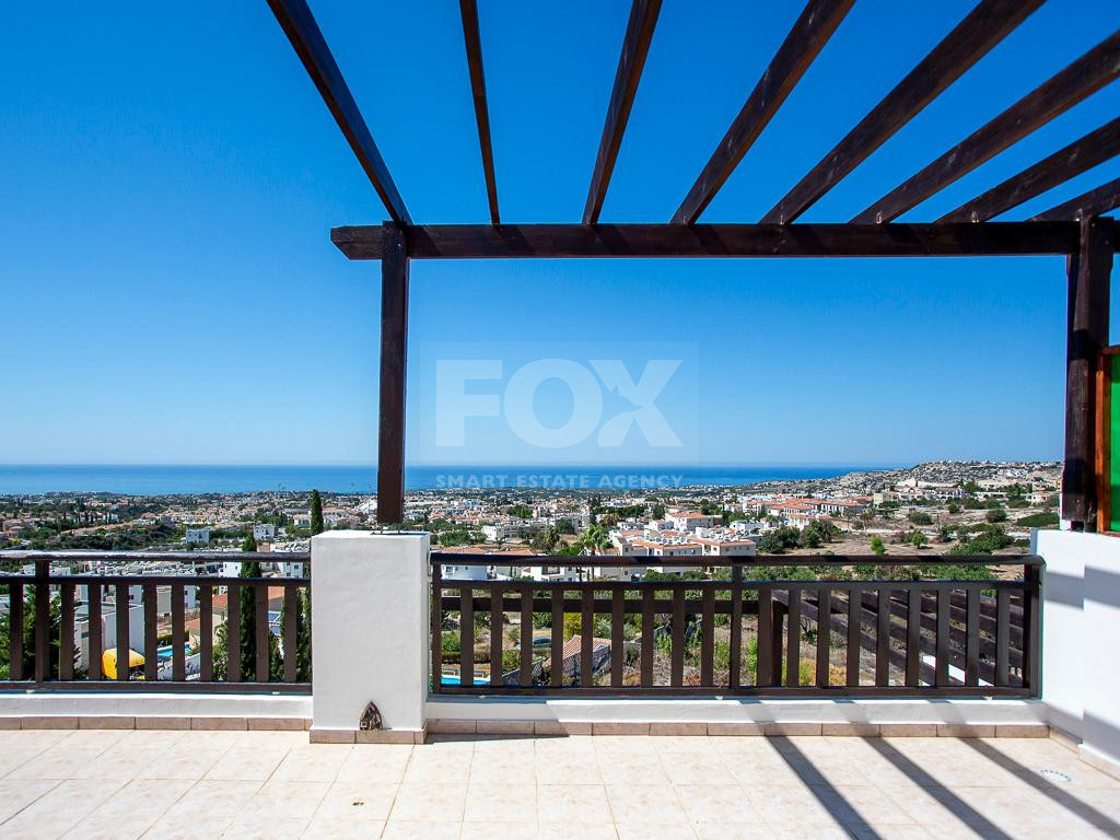 Two Bedroom Apartment for Sale in Pegeia, Paphos – Sea View, Pool & Veranda