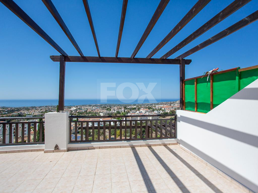 Two Bedroom Apartment for Sale in Pegeia, Paphos – Sea View, Pool & Veranda