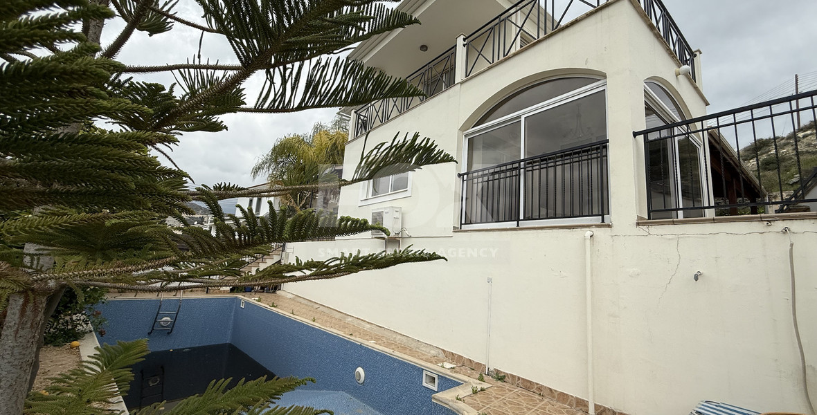 For Rent Bright and Spacious Four-Bedroom Detached House with swimming pool in Agios Tychonas