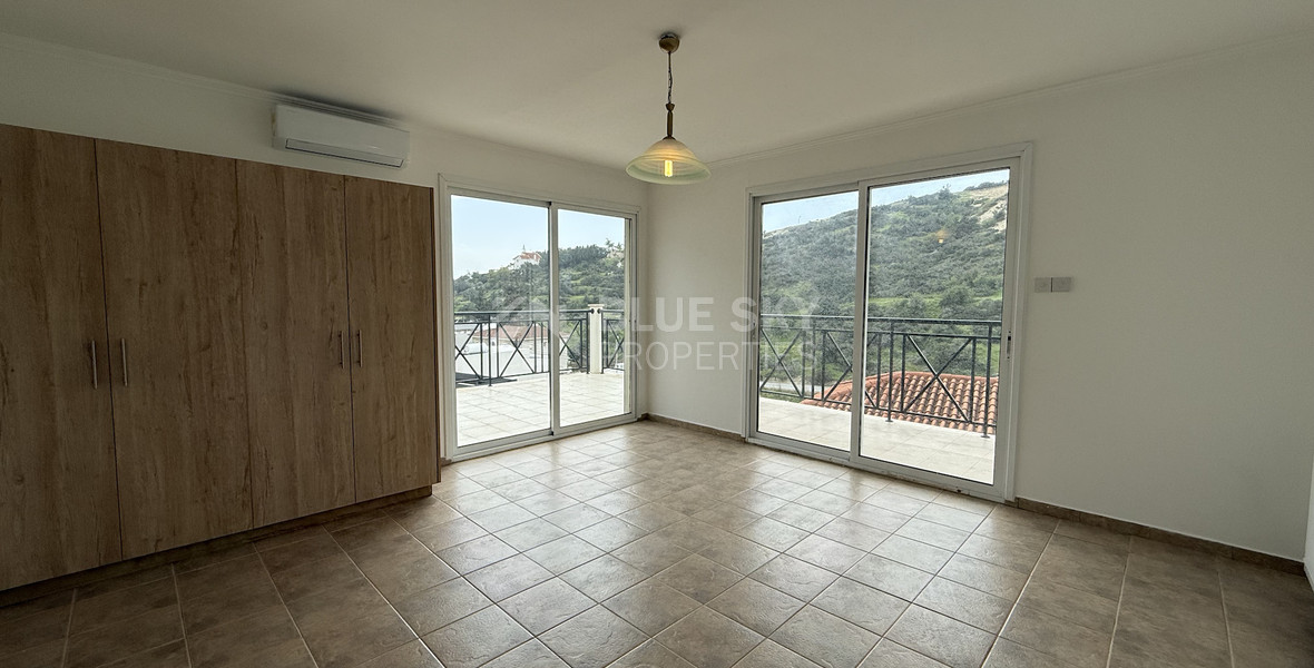 For Rent Bright and Spacious Four-Bedroom Detached House with swimming pool in Agios Tychonas