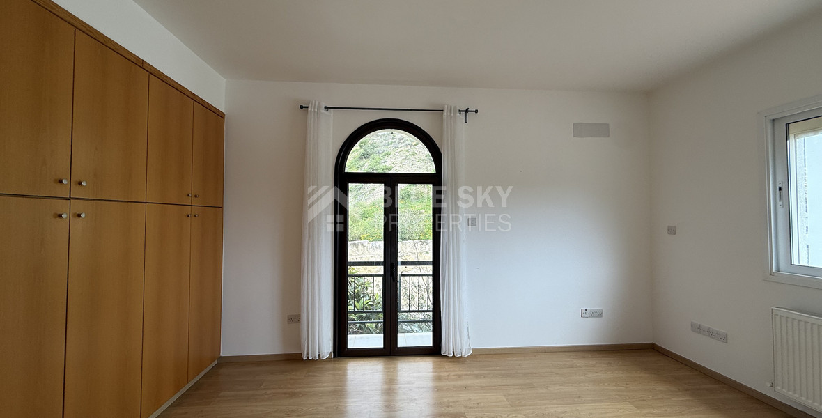 For Rent Bright and Spacious Four-Bedroom Detached House with swimming pool in Agios Tychonas