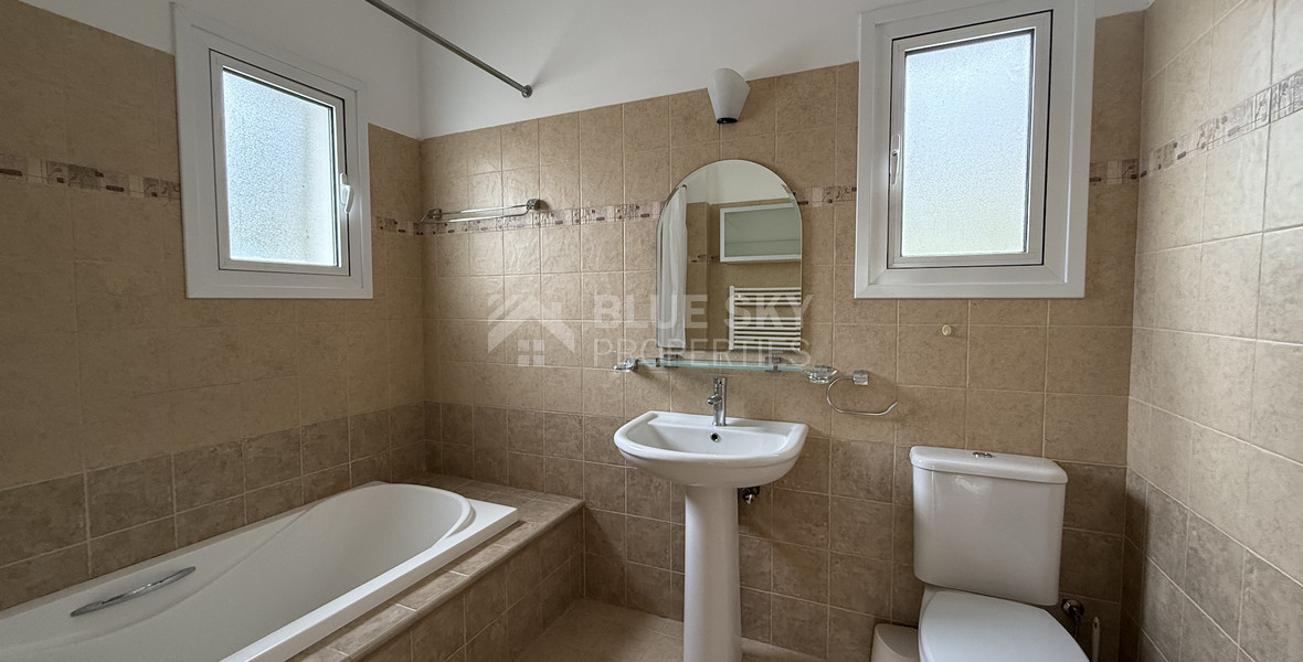 For Rent Bright and Spacious Four-Bedroom Detached House with swimming pool in Agios Tychonas