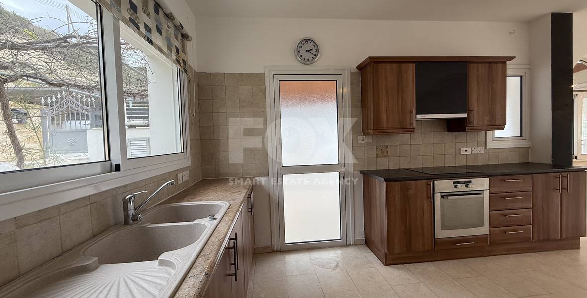 For Rent Bright and Spacious Four-Bedroom Detached House with swimming pool in Agios Tychonas