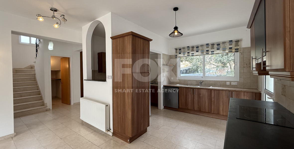 For Rent Bright and Spacious Four-Bedroom Detached House with swimming pool in Agios Tychonas