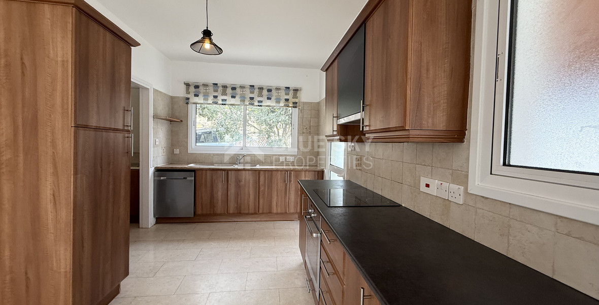 For Rent Bright and Spacious Four-Bedroom Detached House with swimming pool in Agios Tychonas